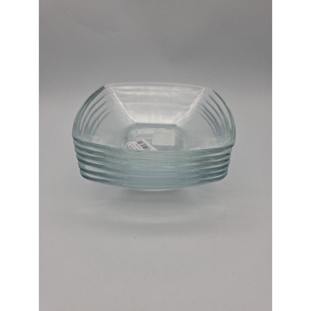 Bormioli Rocco Eclissi Clear Square Bowls Set of 6
